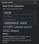 drop rate calculator